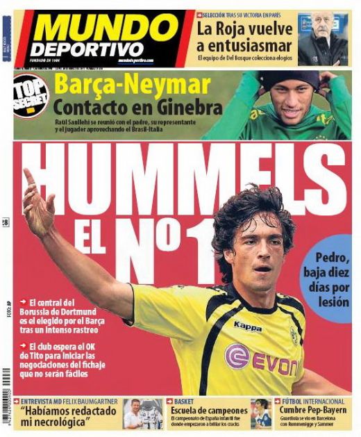 TITLURILE ZILEI | Hummels, primul pe lista de transferuri a Barcelonei! Gazzetta dello Sport: "Mourinho se poate intoarce la Inter"!_4