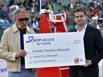 
	ATP face donatii la BRD Open Romania! Tiriac a primit AZI CEC-ul de 10.000 de euro
