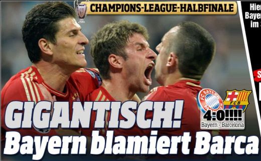 "GIGANTII! Bayern o umileste pe Barcelona!" Nemtii exulta dupa Bayern 4-0 Barcelona! Reactia presei dupa MACELUL din semifinale:_1