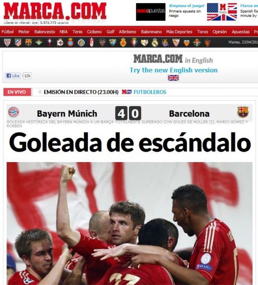 "GIGANTII! Bayern o umileste pe Barcelona!" Nemtii exulta dupa Bayern 4-0 Barcelona! Reactia presei dupa MACELUL din semifinale:_2