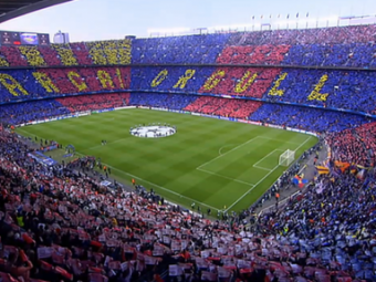 
	COREGRAFIE imensa a fanilor Barcei! Au imbracat tot stadionul in ros-albastru! Cum a aratat Camp Nou la meciul cu Bayern! FOTO

