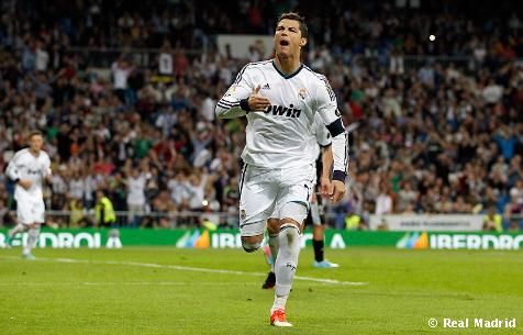 Real Madrid Cristiano Ronaldo Malaga Primera Division Spania