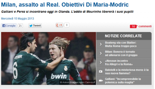 Italienii arunca BOMBA! Real Madrid se muta in Italia: "Galliani negociaza pentru patru jucatori!" Cei 4 GALACTICI pe care ii transfera AC Milan:_1