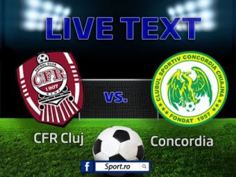 
	CFR Cluj 1-1 Concordia Chiajna! Rasturnare de situatie, CFR a egalat in prelungiri! Chiajna inca tremura de frica Ligii a II-a!
