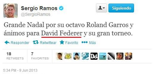A rupt tenisul in doua :) Sergio Ramos a facut o gafa EPICA dupa finala de la Roland Garros! Mesajul postat pe Twitter face ravagii in Spania:_2