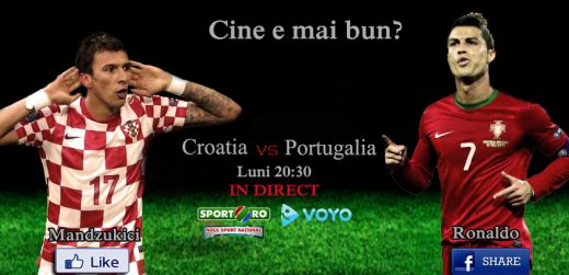 
	Croatia 0-1 Portugalia! Duelul GALACTICILOR Ronaldo si Modric a fost castigat de portughez! CR7 a dat singurul gol al meciului: VIDEO
