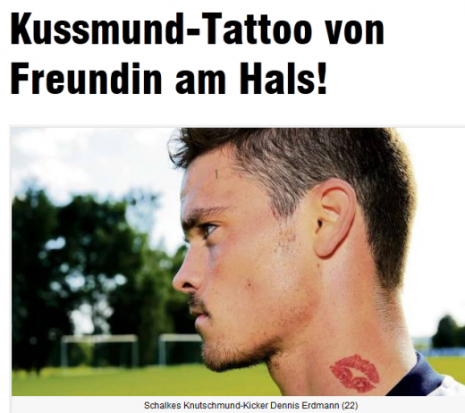 Marica a fost socat in vestiar: "Hai sa-ti arat ce mi-am tatuat!" FOTO DESENUL nebun pe care si l-a facut pe GAT un jucator de la Schalke:_1