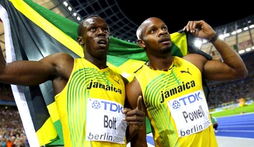 Asafa Powell atletism Tyson Gay Usain Bolt