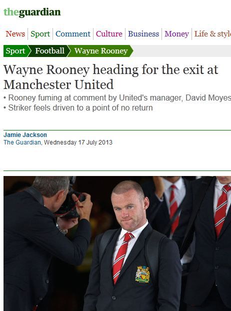 SFARSITUL unei ere la United! Rooney a luat decizia finala dupa o declaratie a lui Moyes care l-a scos din minti! Unde pleaca:_2