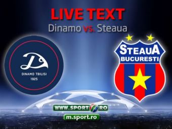 
	Visul Champions League continua: Dinamo Tbilisi 0-2 Steaua! Dubla Iancu, Tanase a facut meciul VIETII! Tatarusanu a aparat penalty la 0-0!
