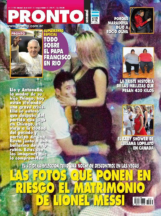 BOMBA: Imaginea lui Messi, sifonata de primul scandal sexual! O revista a publicat poze din timpul unei nopti fierbinti in Las Vegas!_1