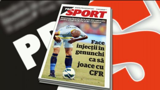 Marti in PRO Sport: Bourceanu s-a LOVIT si e incert pentru derby-ul cu CFR