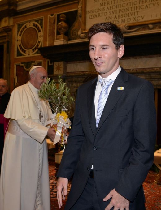 FOTO: Ziua in care Messi l-a cunoscut pe Papa! Jucatorii Italiei si Argentinei au mers la Vatican! Messi: "O zi memorabila!"_5