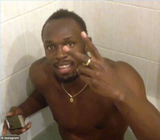 Usain Bolt este ZEUL rasului! Ce poze a urcat pe contul de Instagram dupa finala de la Moscova:_1