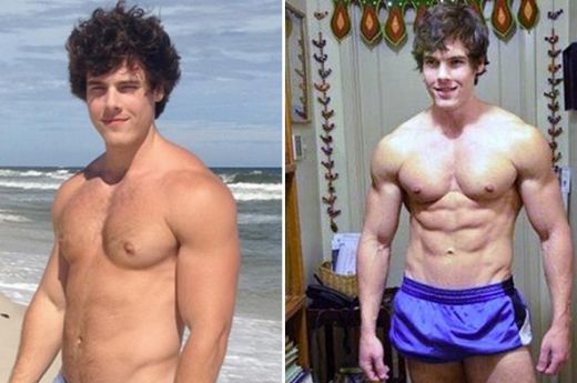 TRANSFORMAREA senzationala a unui rugbyst de 23 de ani: "M-am motivat de pe internet" FOTO_1