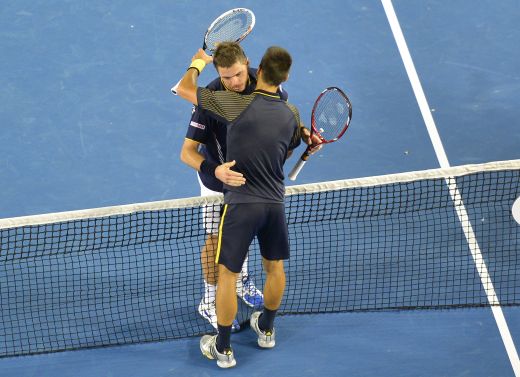 ACUM Prima semifinala de la US Open! Djokovic incearca sa se mentina pe primul loc in lume! Djokovic - Wawrinka 2-6; 7-6; 3-6; 6-3; 3-2_2