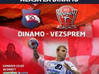 Marian, asta e pentru tine! Super handbal: Dinamo - Veszprem, live la Sport.ro si pe voyo.ro! AICI live video