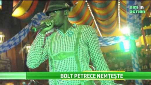 
	Cel mai rapid om de pe planeta, Bolt, a dat mai multe beri pe gat si s-a dat in spectacol la Oktoberfest! VIDEO
