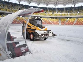 
	Primavara se joaca pe ZAPADA! Cod galben de ninsori la ora jocului cu Schalke! De ce NU poate fi tras acoperisul pe National Arena:
