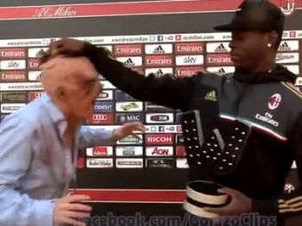Balotelli, atacat de un zombie in timpul unui interviu :) FARSA pe care a patit-o atacantul lui Milan! Cum a reactionat: VIDEO