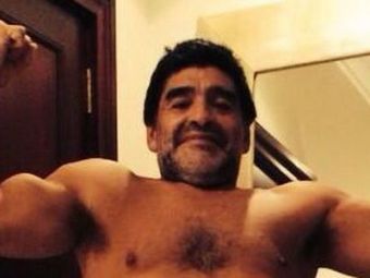 
	FOTO &quot;Butoiasul ATOMIC&quot; e un pachet de muschi! Maradona a mers la sala si s-a transformat in HULK la 53 de ani! Cum arata:
