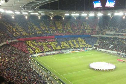 Uniti Spre 25% din capacitatea National Arena! Steaua a inchiriat un singur inel, o peluza este inchisa! Numarul maxim de suporteri care pot intra la meciul cu Astra:_1