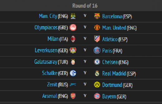 Meciuri nebune in optimi: City - Barca, Arsenal - Bayern Munchen, Leverkusen - PSG! Toate duelurile din Champions League:_4