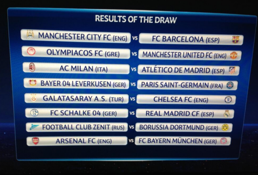 Meciuri nebune in optimi: City - Barca, Arsenal - Bayern Munchen, Leverkusen - PSG! Toate duelurile din Champions League:_5