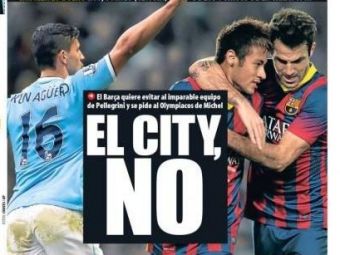 
	SOC pentru Barca in optimile Ligii Campionilor: &quot;Nu cu City!&quot; Reactia catalanilor dupa tragerea infernala:
