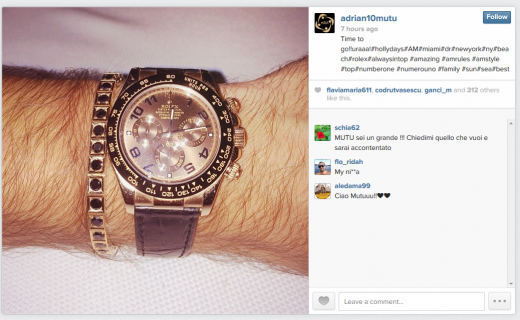 Cel mai bogat Mos Craciun pentru un jucator de Liga I! Cine a primit cadou azi un super ceas Rolex placat cu aur de 18 karate! Pretul te va lasa MASCA:_1