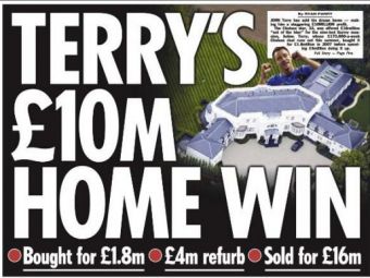 
	John Terry, afacere colosala: si-a vandut casa din Londra si a scos profit 12 milioane &euro;! Englezii stiu motivul: Terry se pregateste de un transfer! Destinatiile probabile:
