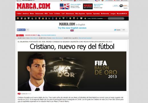 CR7 e IDOL! "Ronaldo, noul rege al fotbalului!" Ce au scris cele mai celebre publicatii din lume dupa decenarea premiilor:_4