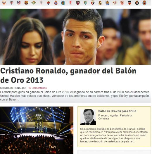 CR7 e IDOL! "Ronaldo, noul rege al fotbalului!" Ce au scris cele mai celebre publicatii din lume dupa decenarea premiilor:_5