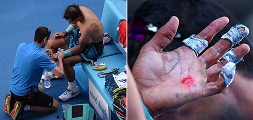 CUTREMURATOR! Sacrificiul incredibil al lui Nadal pentru o semifinala la Australian Open! Imaginea infioratoare surprinsa in timpul meciului:_1