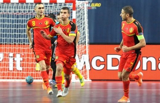 Gest oribil in meciul de futsal cu Belgia! Un adversar a jignit o tara intreaga! Ce reactie a avut dupa gol: FOTO_1