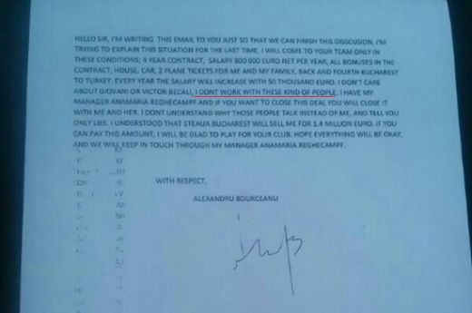 Scrisoarea pe care Bourceanu le-a trimis-o turcilor: "Vreau casa, masina, bilete de avion si bonusuri!" Ce salariu le-a cerut pentru a semna imediat cu Trabzon:_1