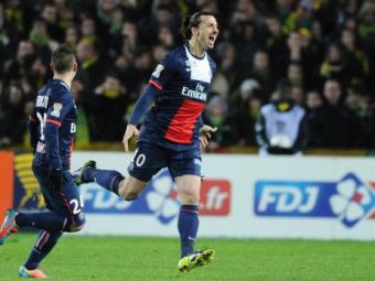 
	Ibracadabraaa! Zlatan, inca un gol superb pentru PSG; suedezul a deschis scorul in semifinala cu Nantes cu o executie de zile mari! VIDEO:
