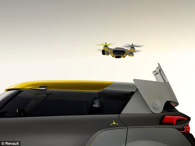 Solutia pentru a scapa de trafic? Renault a lansat o masina unica dotata cu propria DRONA! FOTO & VIDEO_2