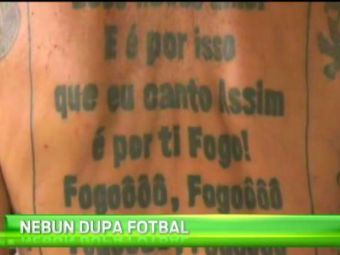 
	Cel mai tatuat fan care va fi prezent la CM din Brazilia. Si-a desenat pe corp si imnul echipei favorite! De cate mai are nevoie pana ajunge la 100 VIDEO
