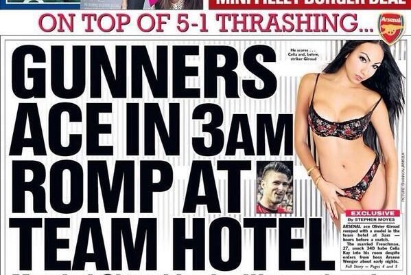 Scandal MONSTRU dupa ce Arsenal a fost calcata in picioare de Liverpool! O vedeta a petrecut in hotel cu un SUPER model inainte de meci_1