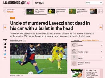 
	TRAGEDIE in familia unui jucator urias. Vestea ingrozitoare primita de Lavezzi in aceasta seara!
