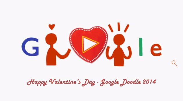 Valentine s Day doodle Google Valentine Ziua Indragostitilor