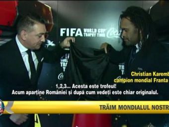 
	VIDEO Momentul fantastic in care Romania a primit Cupa Mondiala: &quot;Acest trofeu e si al vostru, va apartine!&quot;
