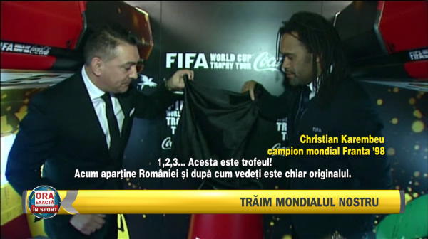 VIDEO Momentul fantastic in care Romania a primit Cupa Mondiala: 