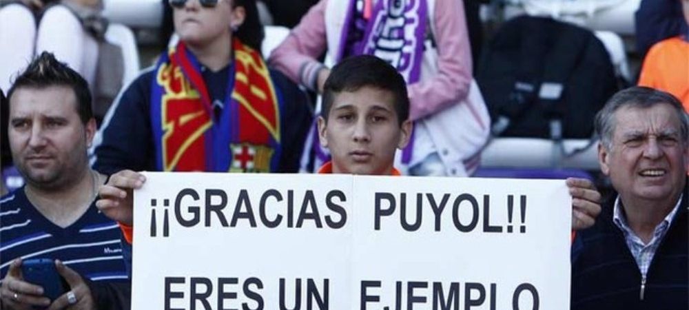 Barcelona Andres Iniesta Carles Puyol Valladolid