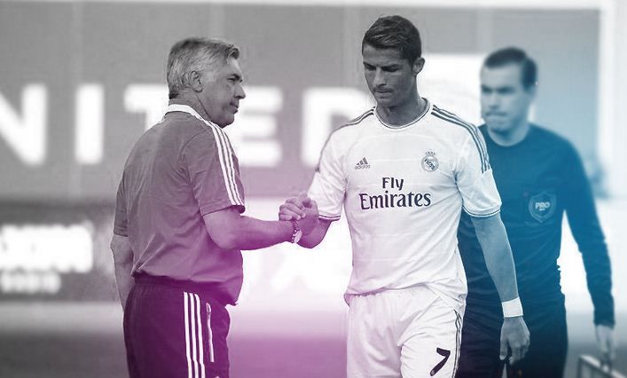 Cristiano Ronaldo Carlo Ancelotti Real Madrid