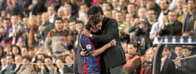 Frank Rijkaard Barcelona Lionel Messi Spania