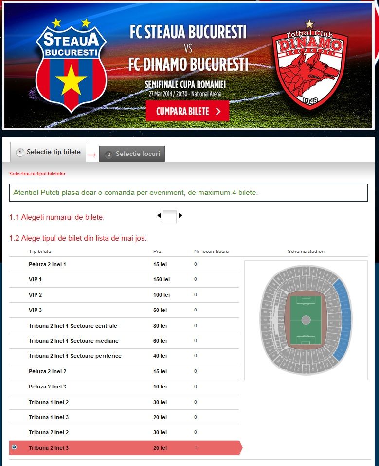 Fanii au incercat sa-si cumpere bilete la Steaua - Dinamo! Au avut o surpriza URIASA pe site! Ce s-a intamplat in aceasta dimineata_1