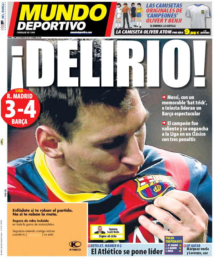 "¡Tormenta!", "¡Delirio!", "¡Memorable!" Reactiile din presa dupa ce Messi a distrus-o pe Real Madrid pe Bernabeu:_5