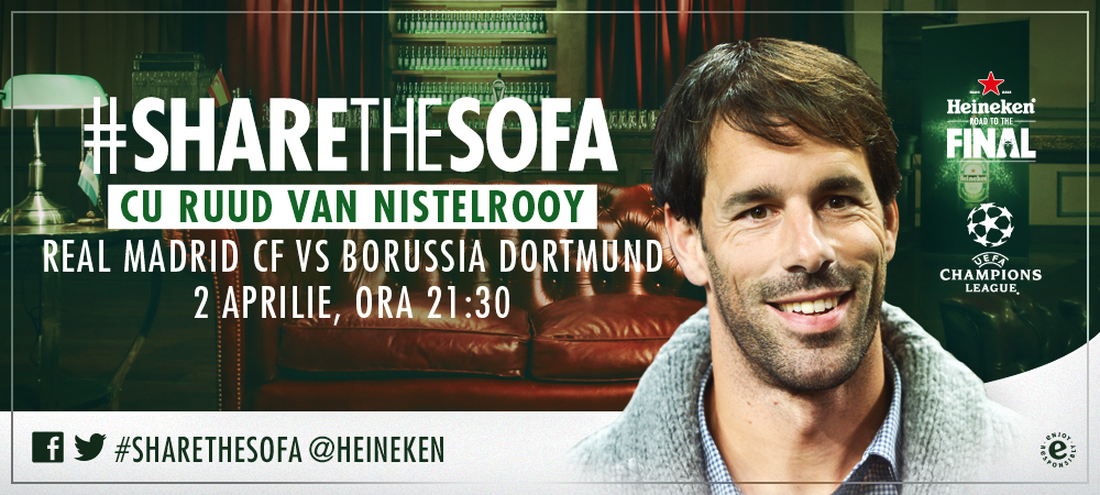 Van Nistelrooy comenteaza Real - Dortmund pe canapeaua virtuala Heineken. Pune-i aici o intrebare_2
